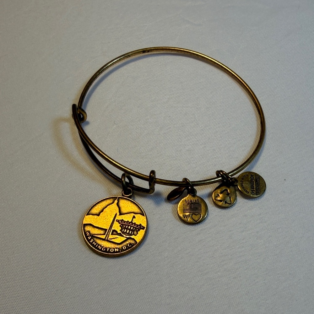 Alex and Ani Gold Charm Bracelet